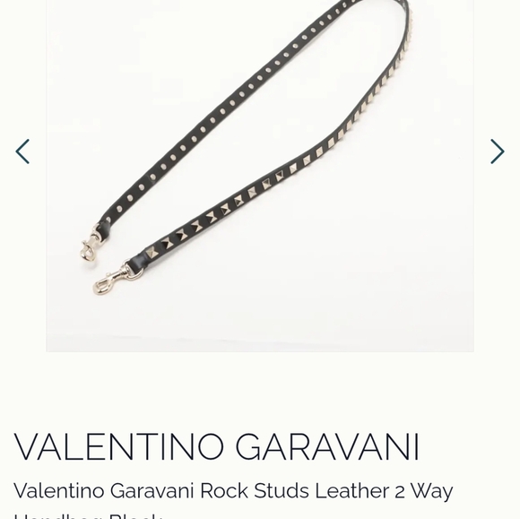 Valentino Garavani Black Tote with Silver Studs - Picture 8 of 13